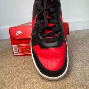 Nike Kids Black and Red Sneakers